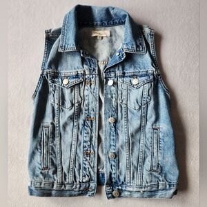 Madewell Light Blue Denim Vest